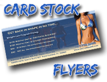 card stock flyers